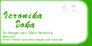 veronika doka business card